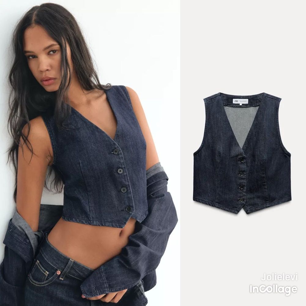 ZARA DENIM TOP